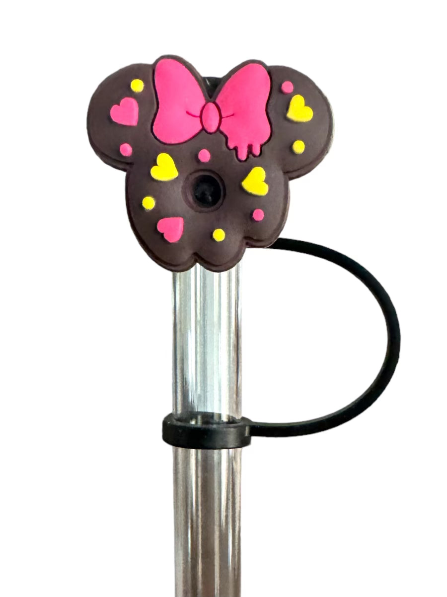 Mickey and Minnie Mouse Straw Toppers