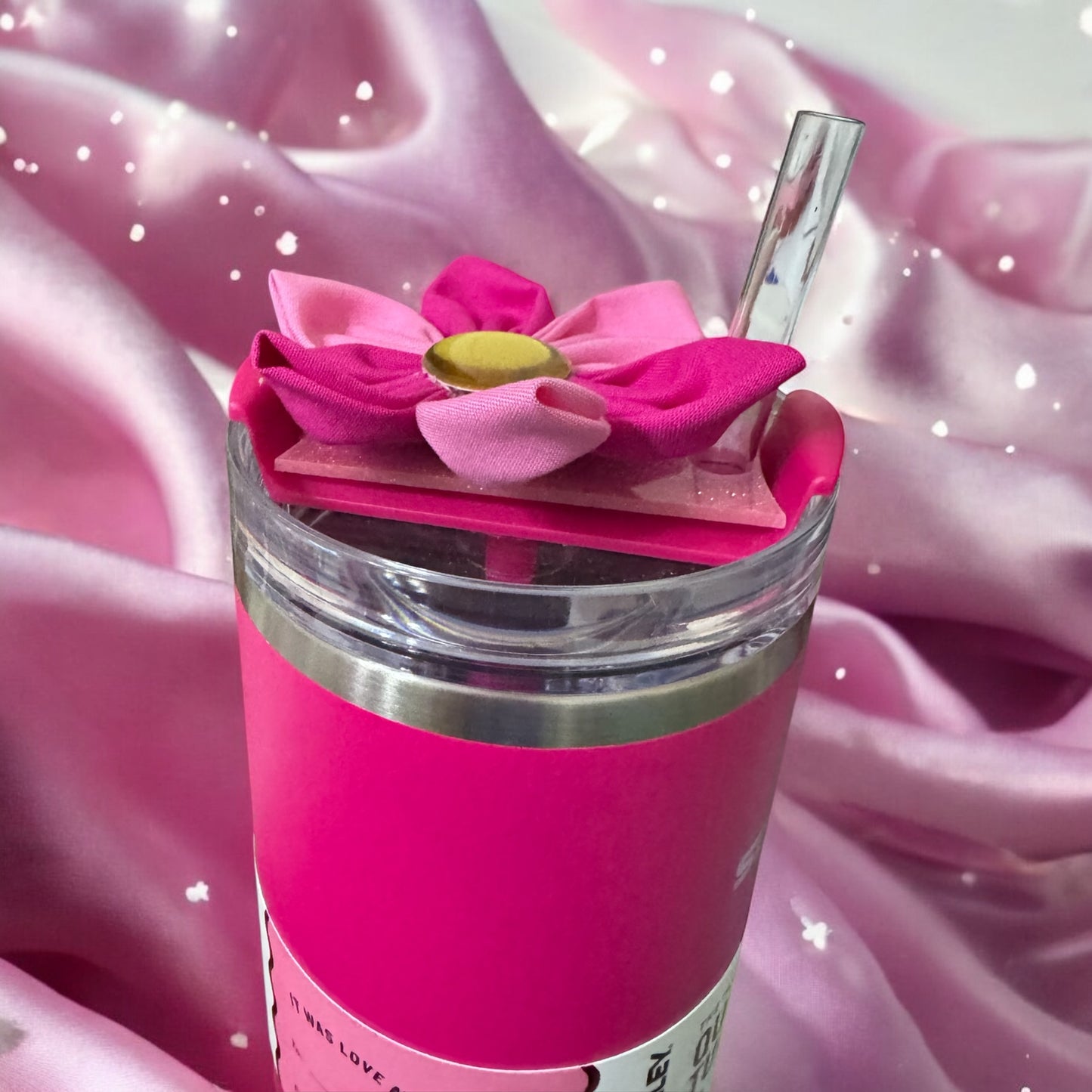 Icon Pink with Gold Floral Fancy