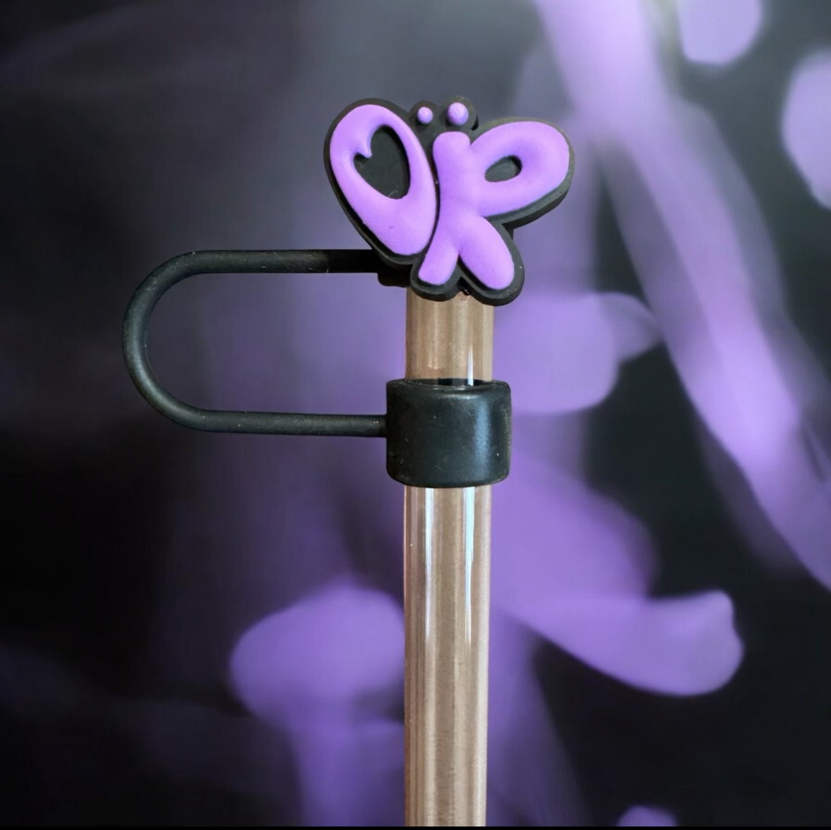 Olivia Rodrigo Purple Sour Album Straw Toppers