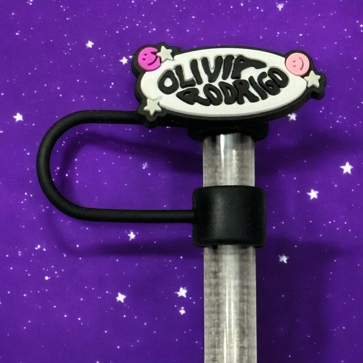 Olivia Rodrigo Purple Sour Album Straw Toppers