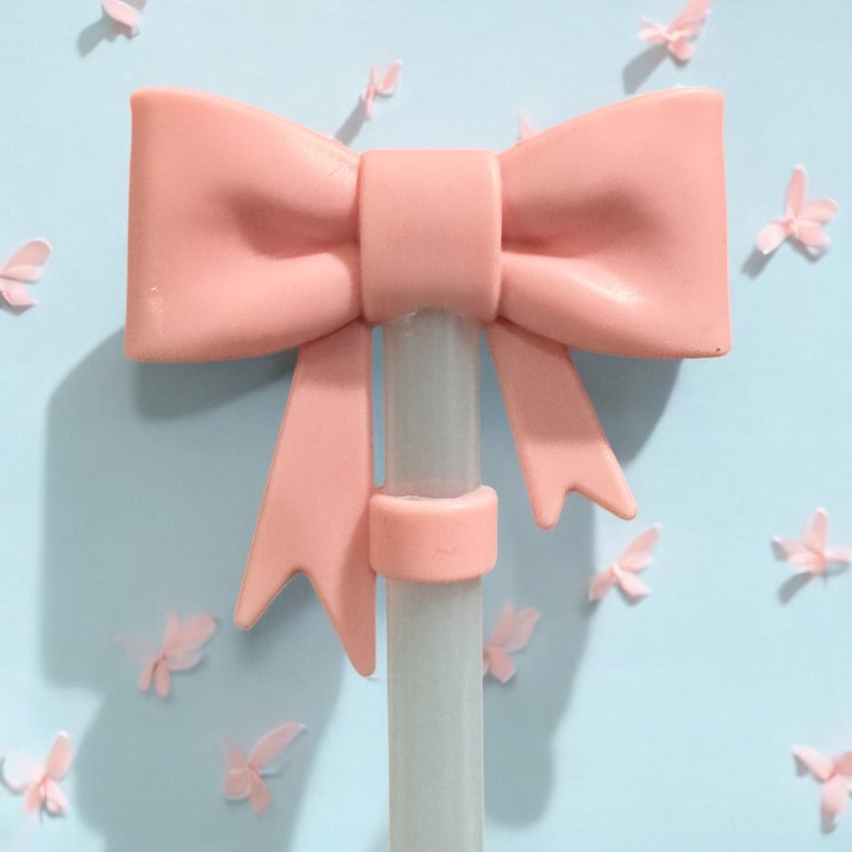 Large coquette Bow Straw Topper