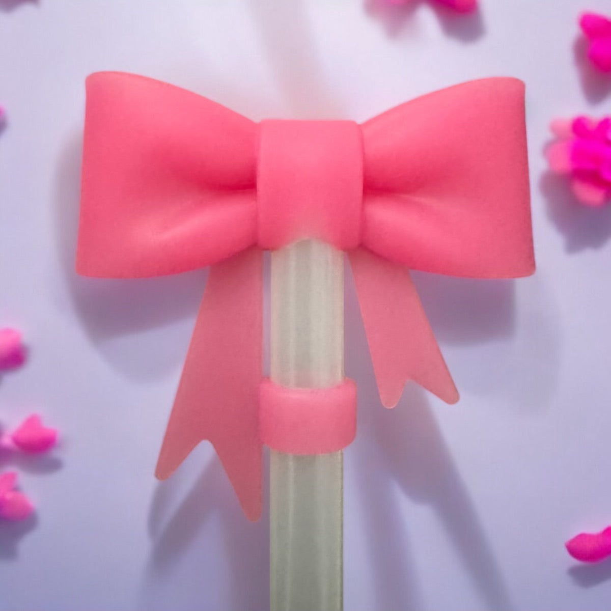 Large coquette Bow Straw Topper
