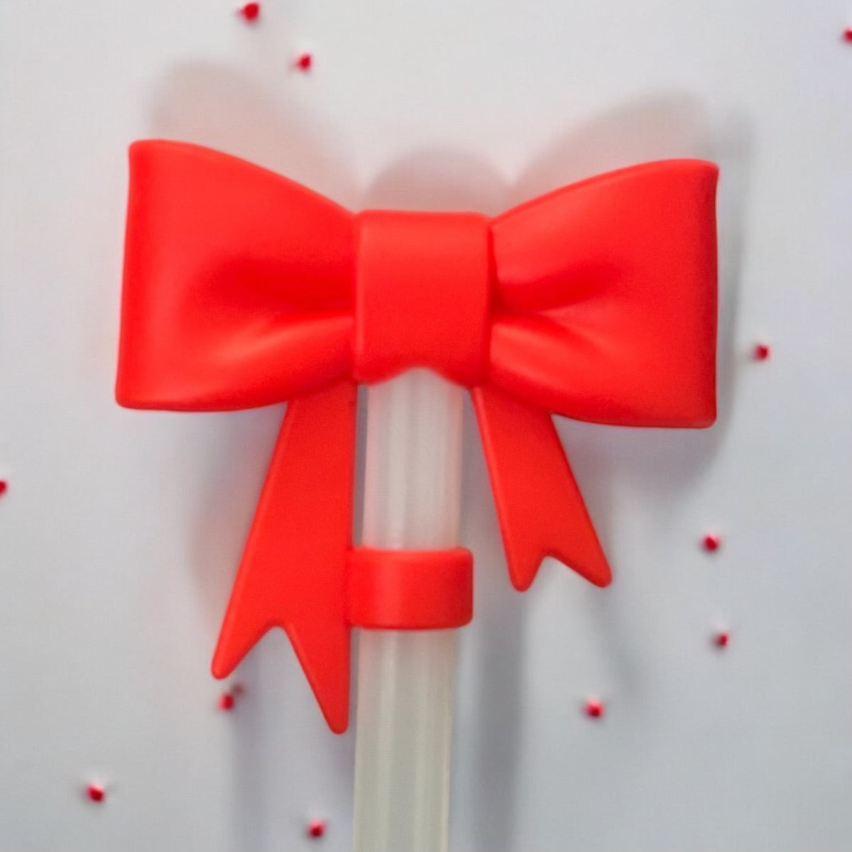 Large coquette Bow Straw Topper
