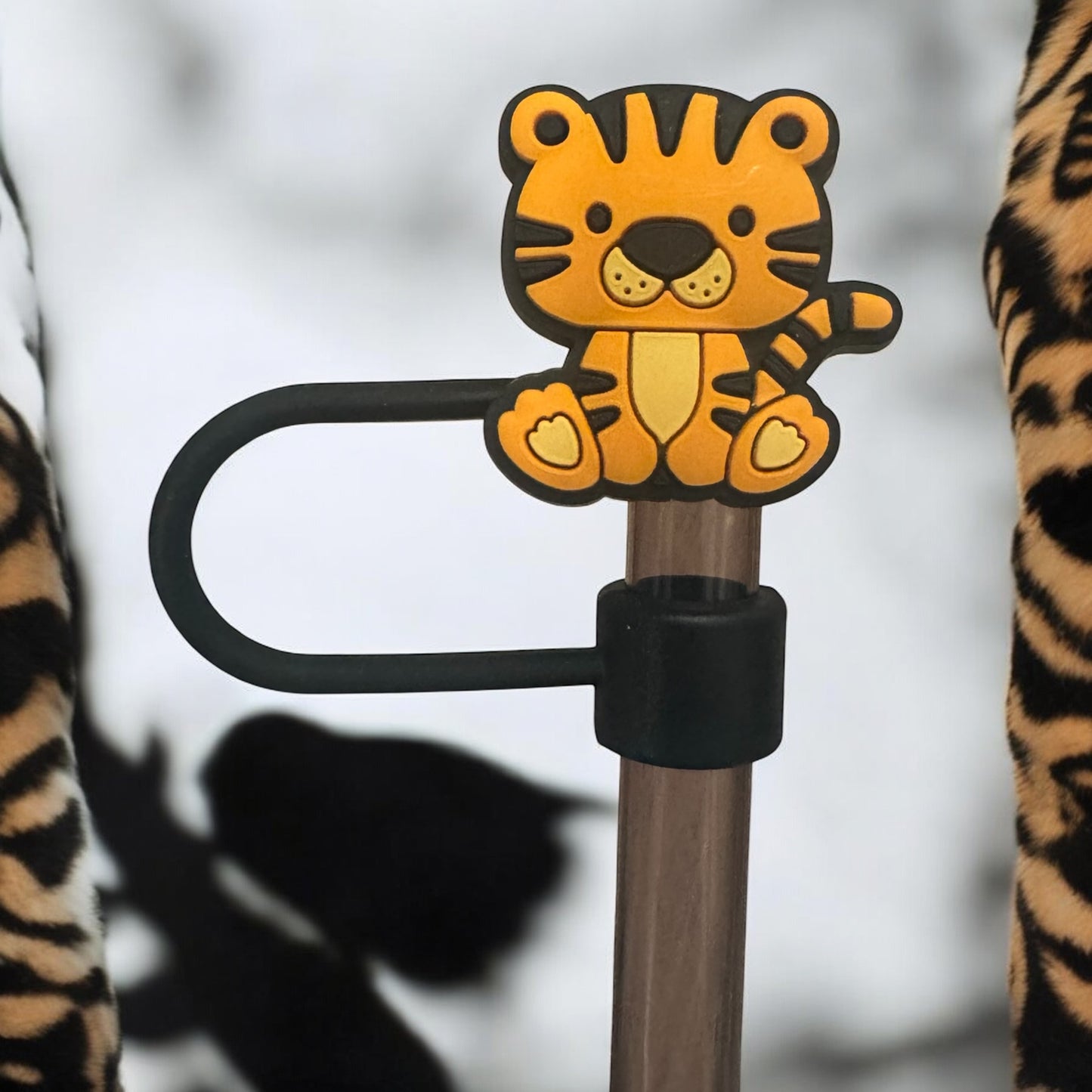 Tiger Tyla Stanley Cup Themed Straw Covers Lion Tiger Panther Crown