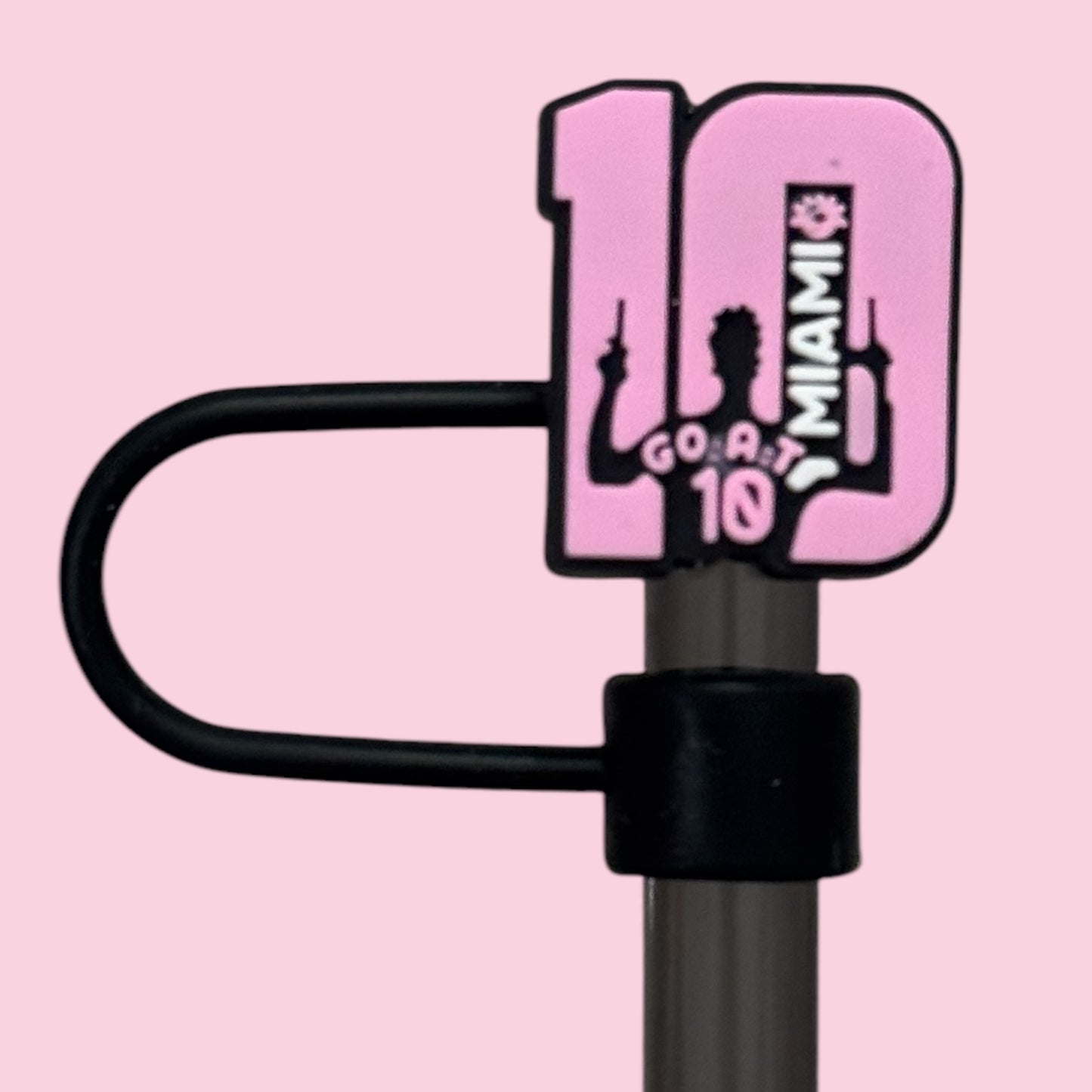 Messi Soccer Football Straw Toppers Miami Straw toppers