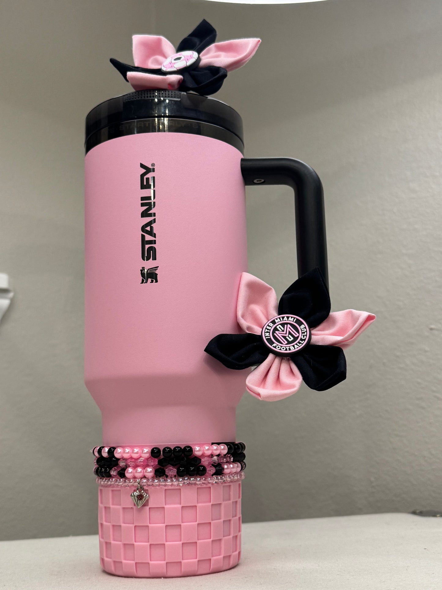 Messi Soccer Football Straw Toppers Miami Straw toppers