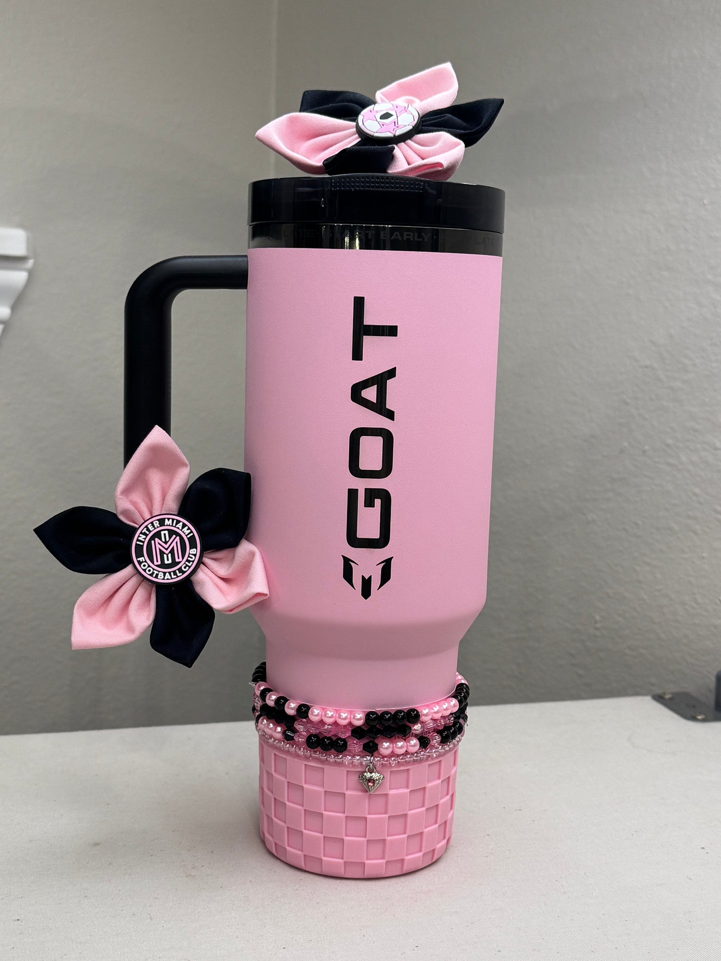 Messi Soccer Football Straw Toppers Miami Straw toppers