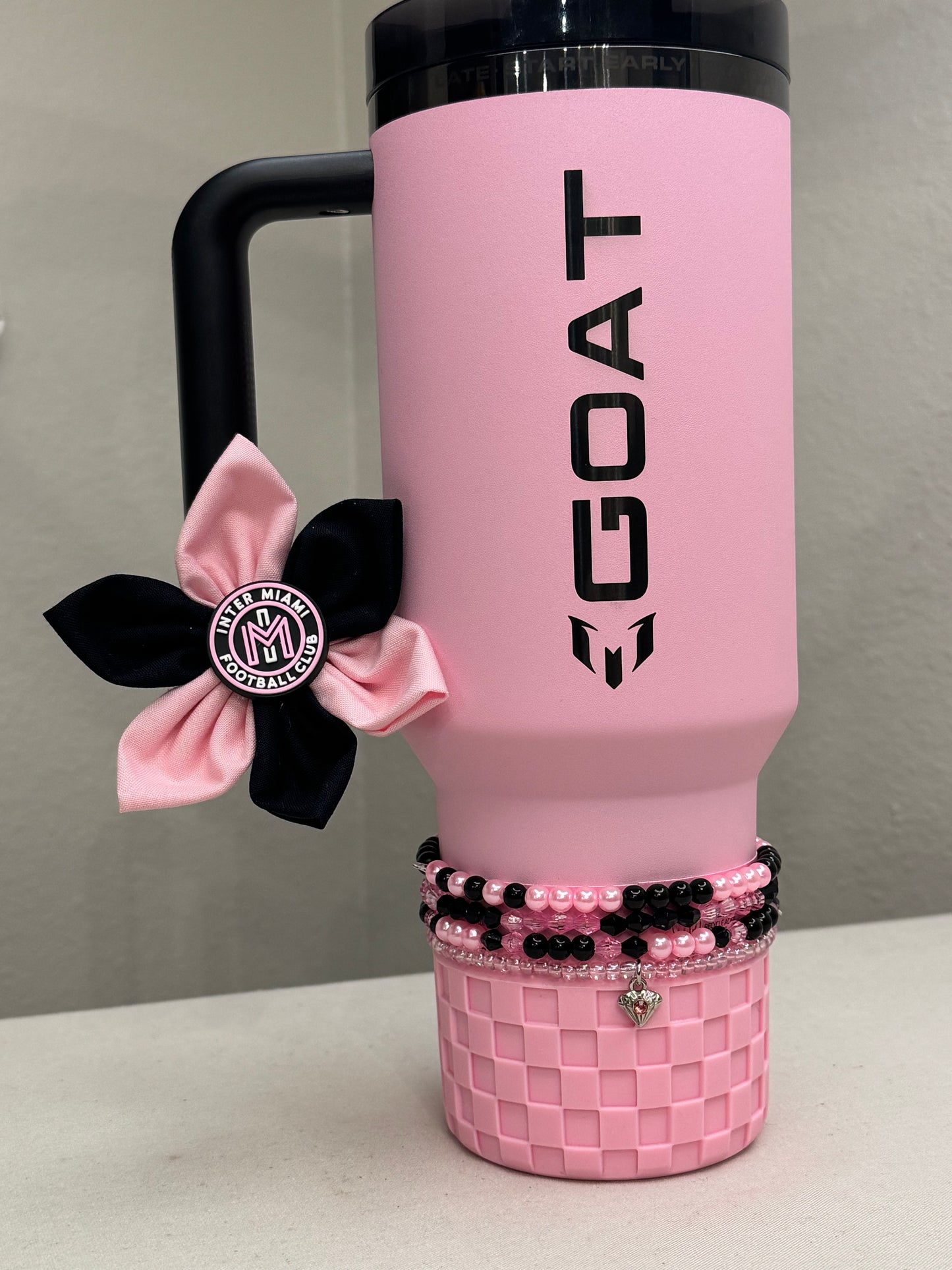 Messi Soccer Football Straw Toppers Miami Straw toppers