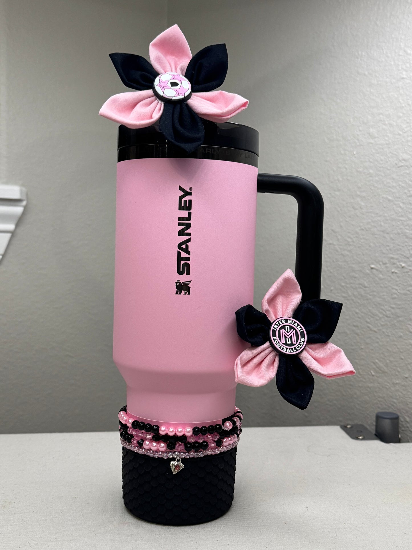 Messi Soccer Football Straw Toppers Miami Straw toppers