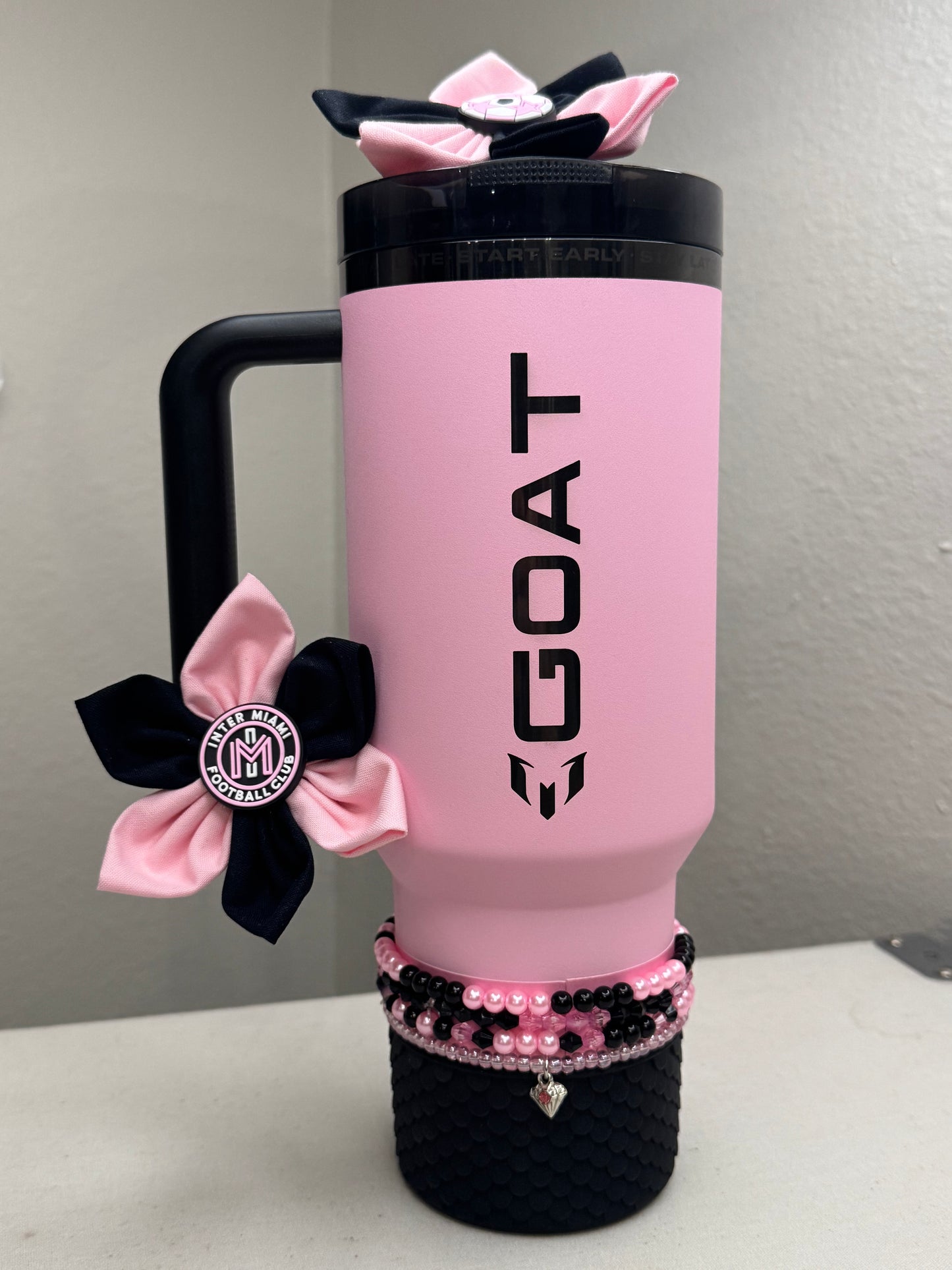 Messi Soccer Football Straw Toppers Miami Straw toppers