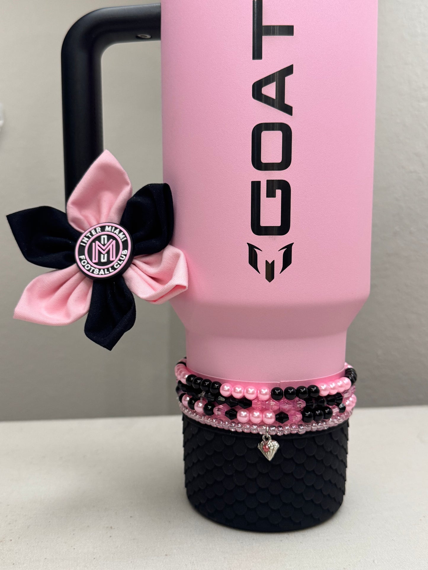 Messi Soccer Football Straw Toppers Miami Straw toppers