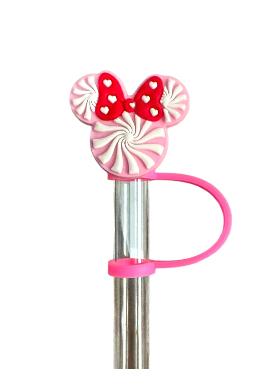 Mickey and Minnie Mouse Straw Toppers