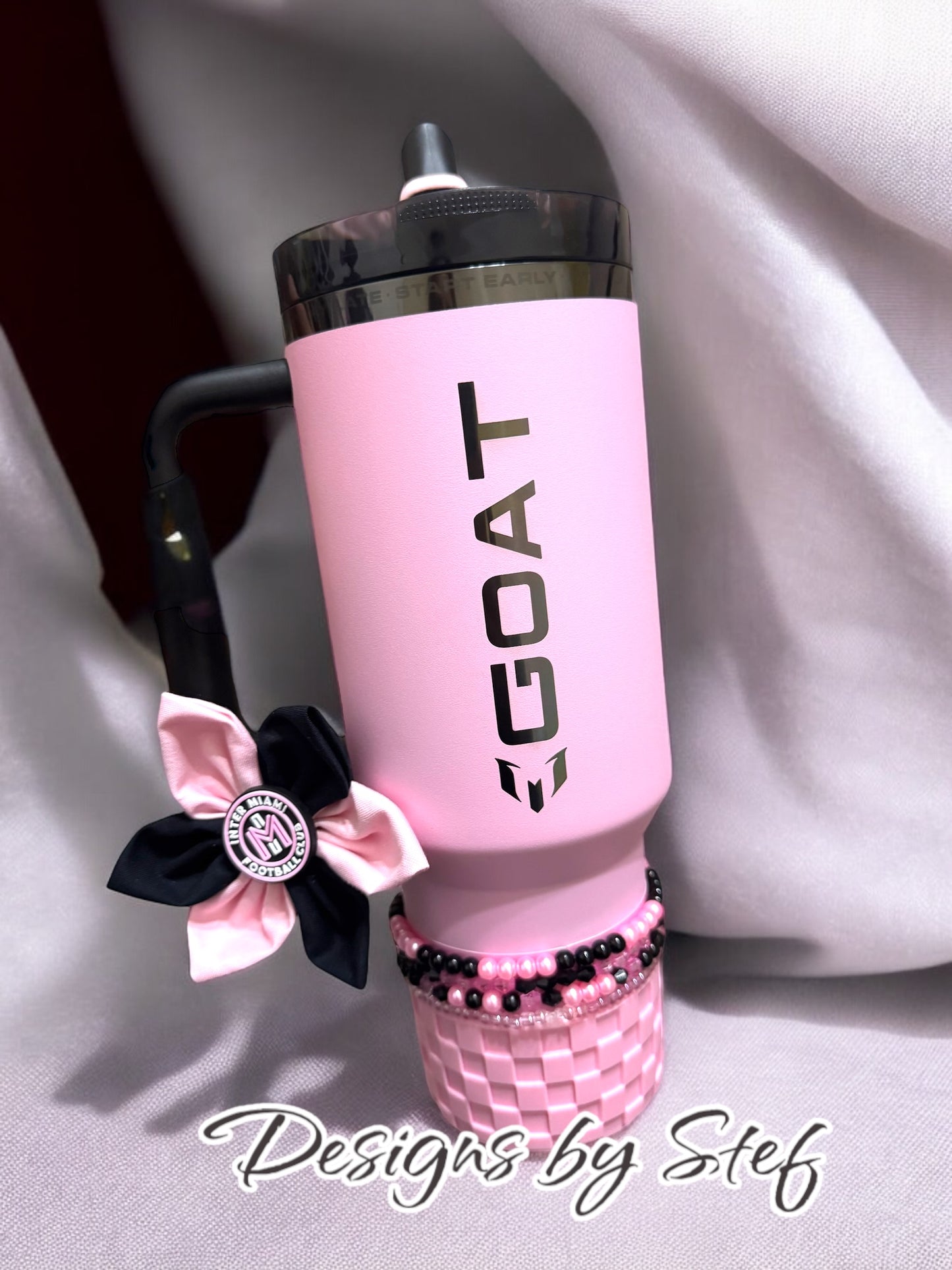 Messi Soccer Football Straw Toppers Miami Straw toppers