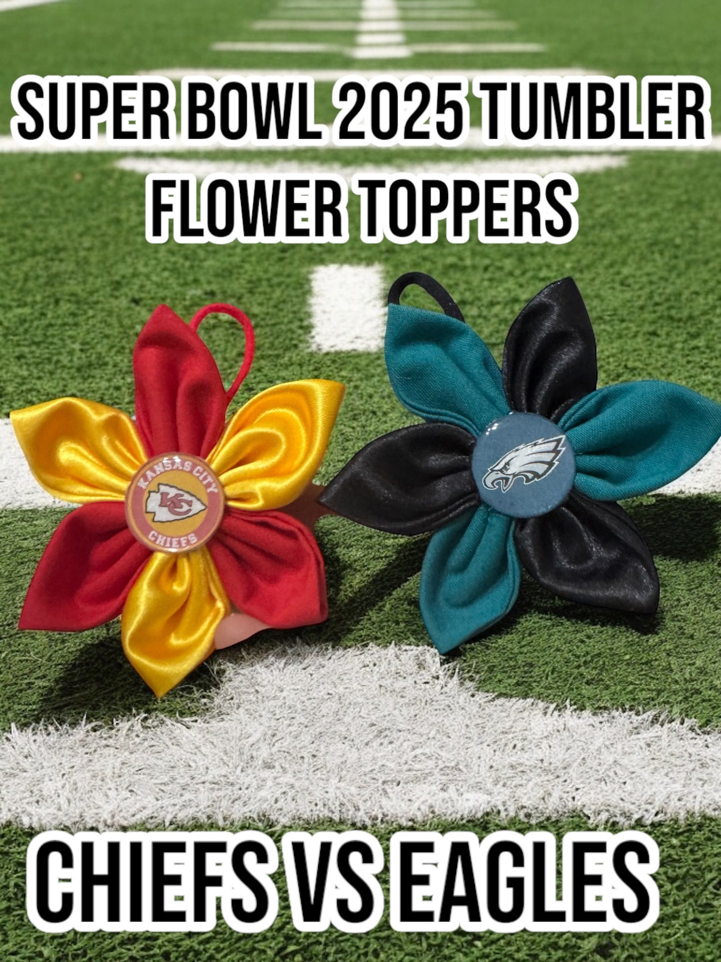 Super Bowl Chiefs or Eagles Floral Fancy